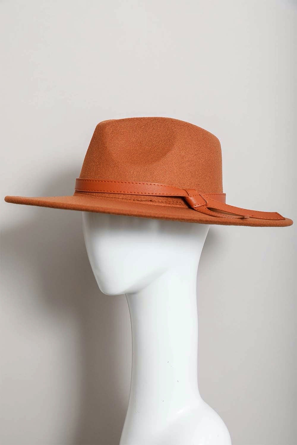 Wide Brim Leather Bolero